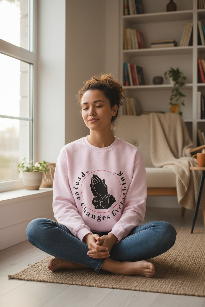 Pink Sweatshirt Worn