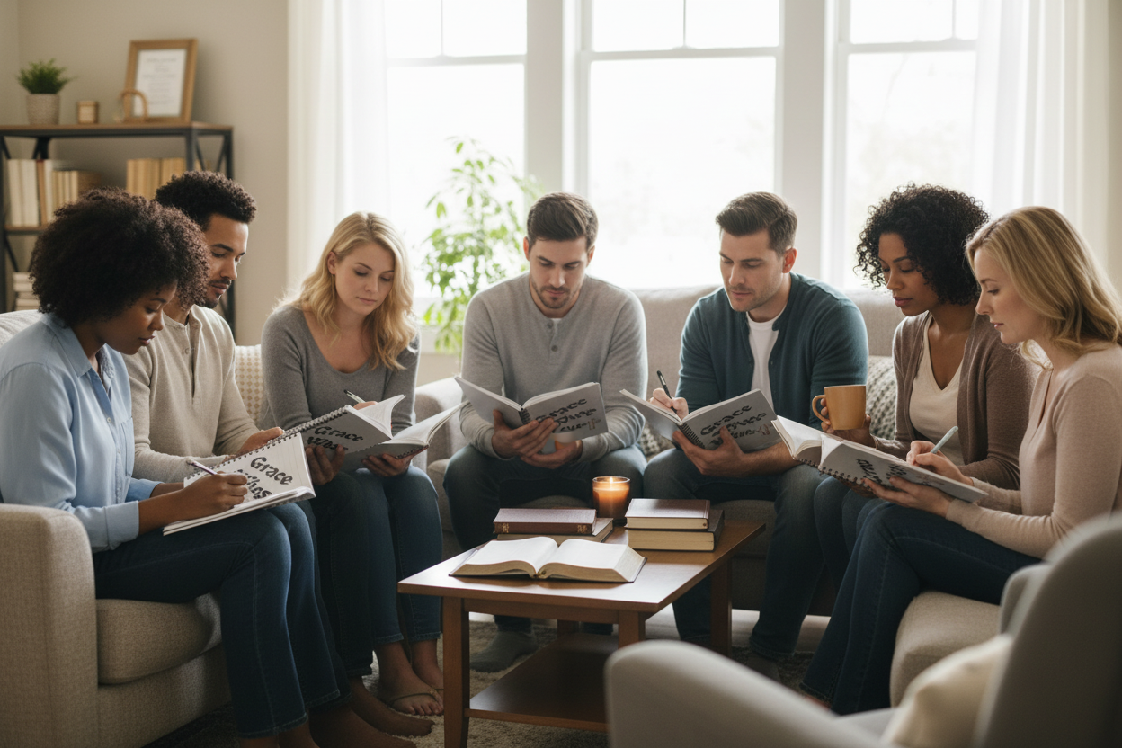 Prayer Group with Journals - Circle