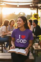 Purple T-Shirt Worn