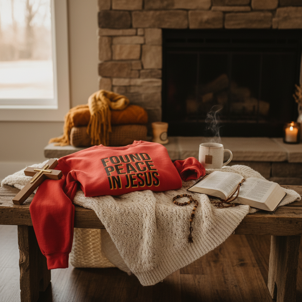 Red Sweatshirt Lifestyle