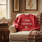 Red Sweatshirt Lifestyle