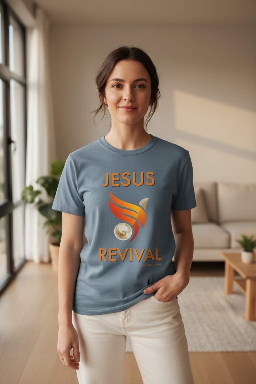 Slate Blue T-Shirt Worn