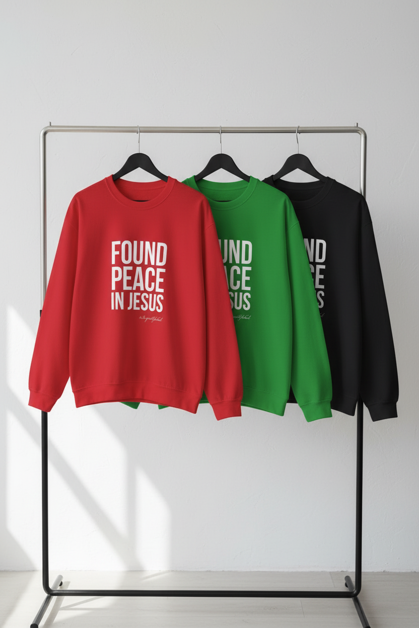 Sweatshirts on Clothing Rack