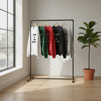 Sweatshirts on retail rack