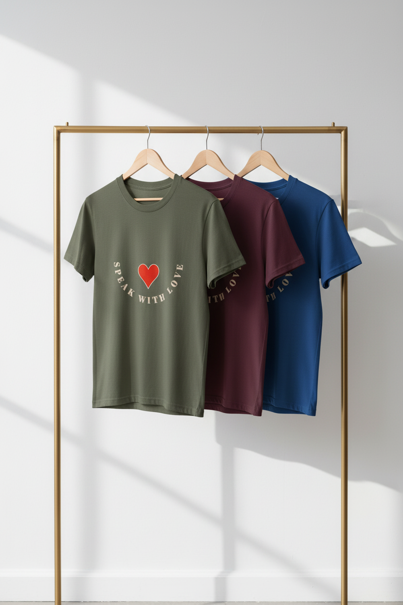 T-Shirts on Clothing Rack