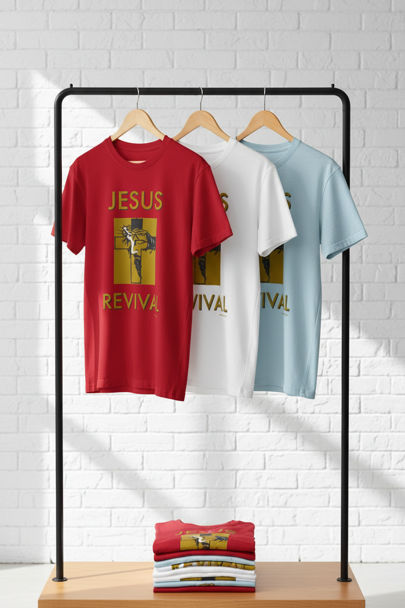 T-Shirts on Clothing Rack