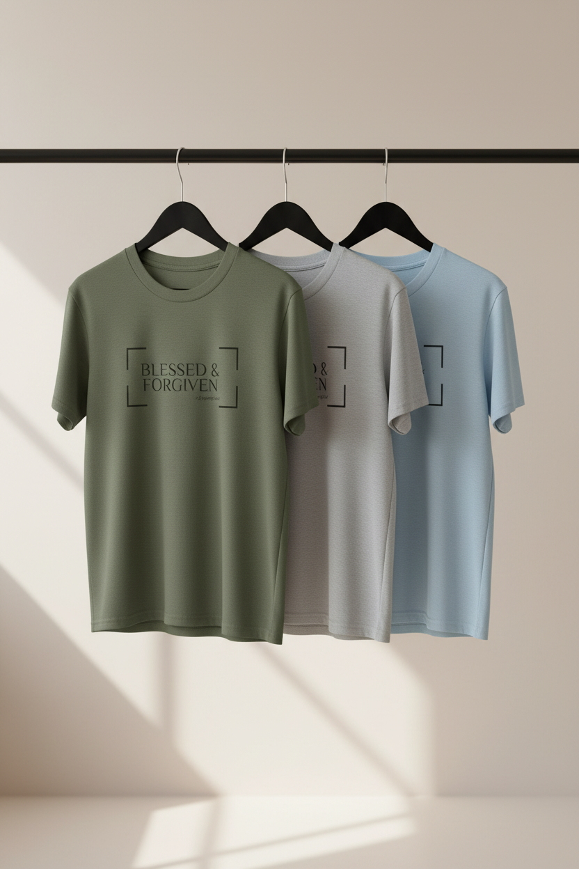 T-Shirts on Clothing Rack