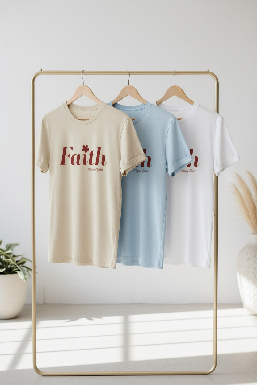 T-Shirts on Clothing Rack