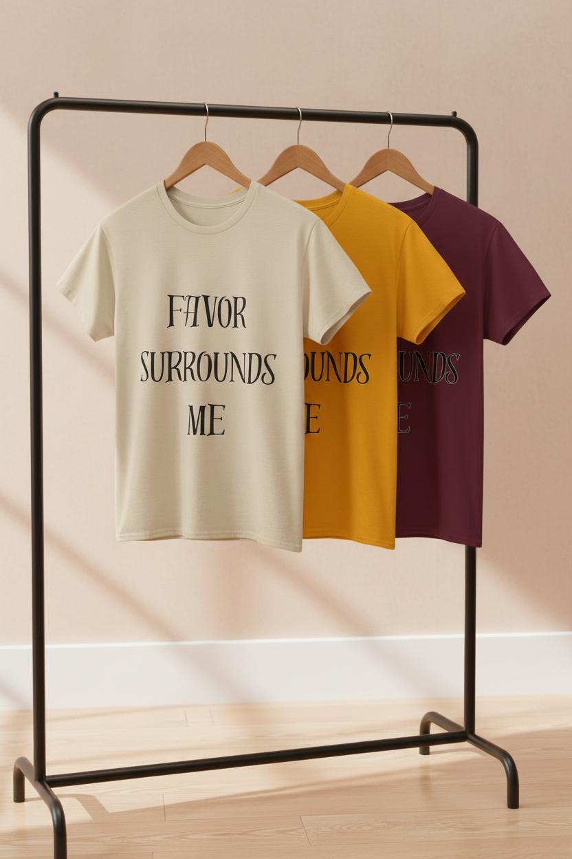 T-Shirts on Clothing Rack