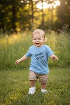 Toddler in Blue Tee
