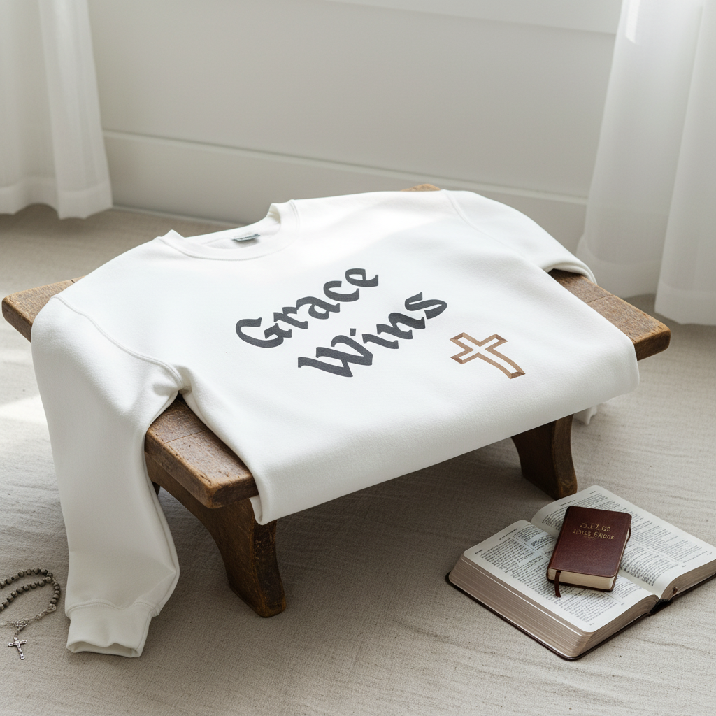 White Sweatshirt Lifestyle