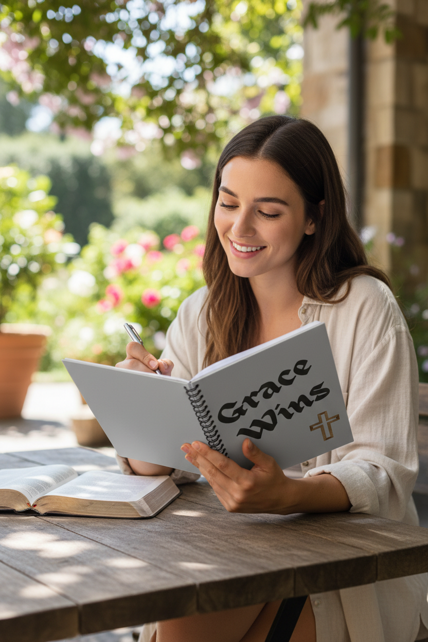 Woman Journaling Outdoors