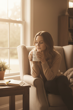 Woman with Chosen Mug - Morning Devotional