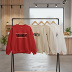 YAHWEH sweatshirts on retail rack