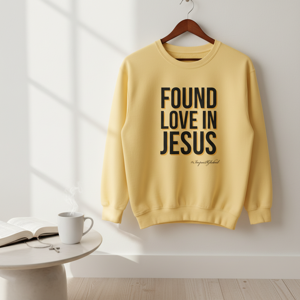Yellow Found Love in Jesus Sweatshirt