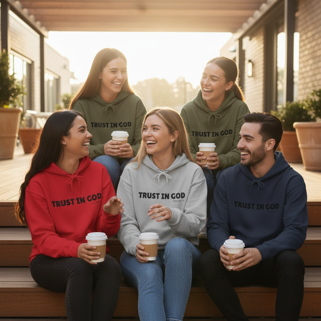Youth group sitting together