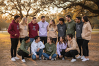 Youth Group Wearing Hoodies - Outdoor